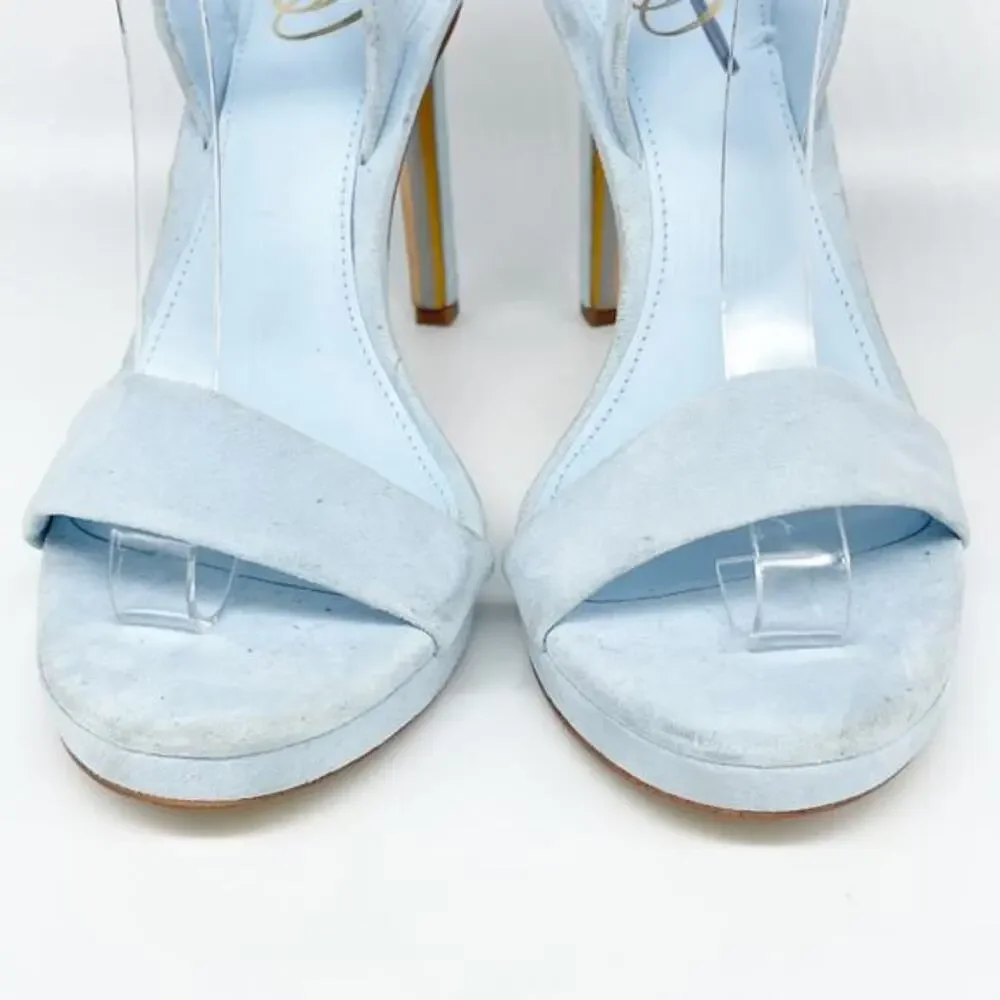Sam Edelman Women's Jade‎ Ankle Strap Heel Riveria Blue Size 8.5M